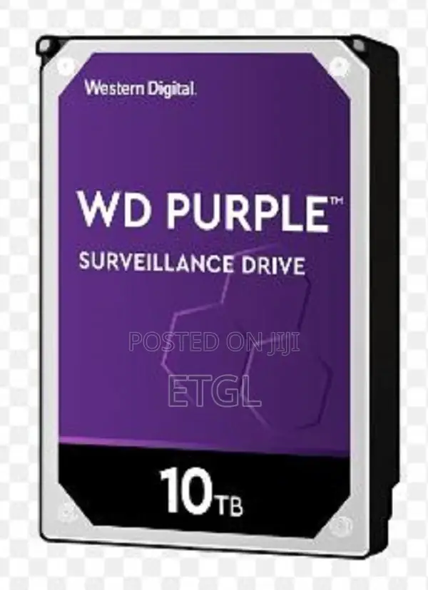 WD Purple Pro Surveillance Hard Drive 10TB, 512MB - WD101PUR