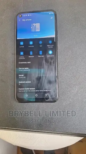 Tecno Camon 15 64 GB Black