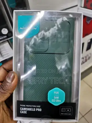 Amsung Galaxy S22 Ultra Nillkin Camshield Pro Deep Green