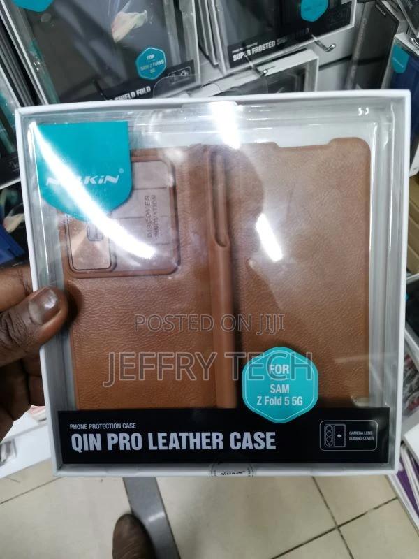 Samsung Galaxy Z Fold 5 Case Brown NILLKIN QIN PRO LEATHER