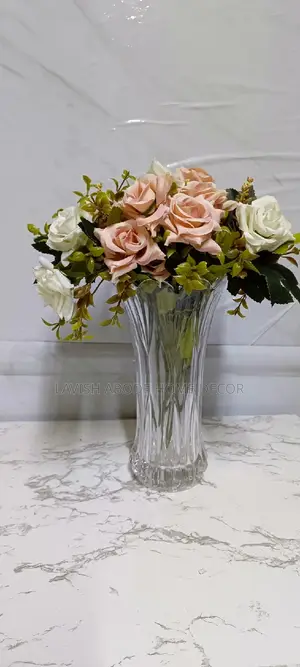 Tall Glass Flower Vase