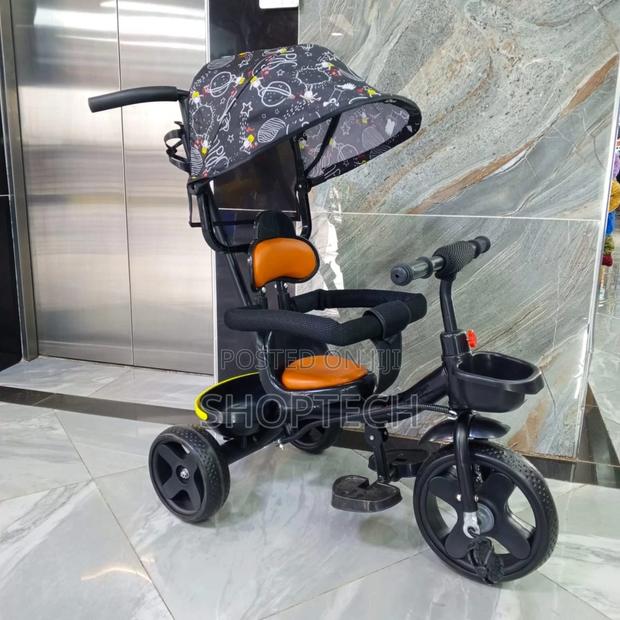 Baby Tricycle With Canopy and Protective Bar - thumbnail 3