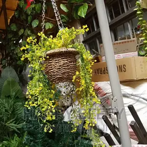 Artificial Wall Hanging With Hanging Basket