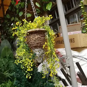 Artificial Wall Hanging With Hanging Basket