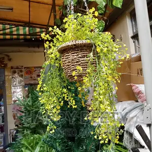 Artificial Wall Hanging With Hanging Basket