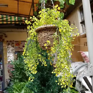 Artificial Wall Hanging With Hanging Basket