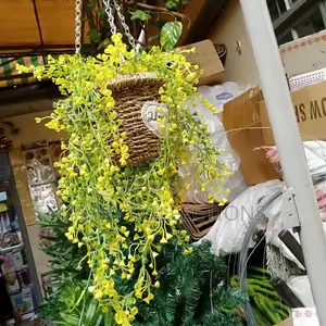 Artificial Wall Hanging With Hanging Basket