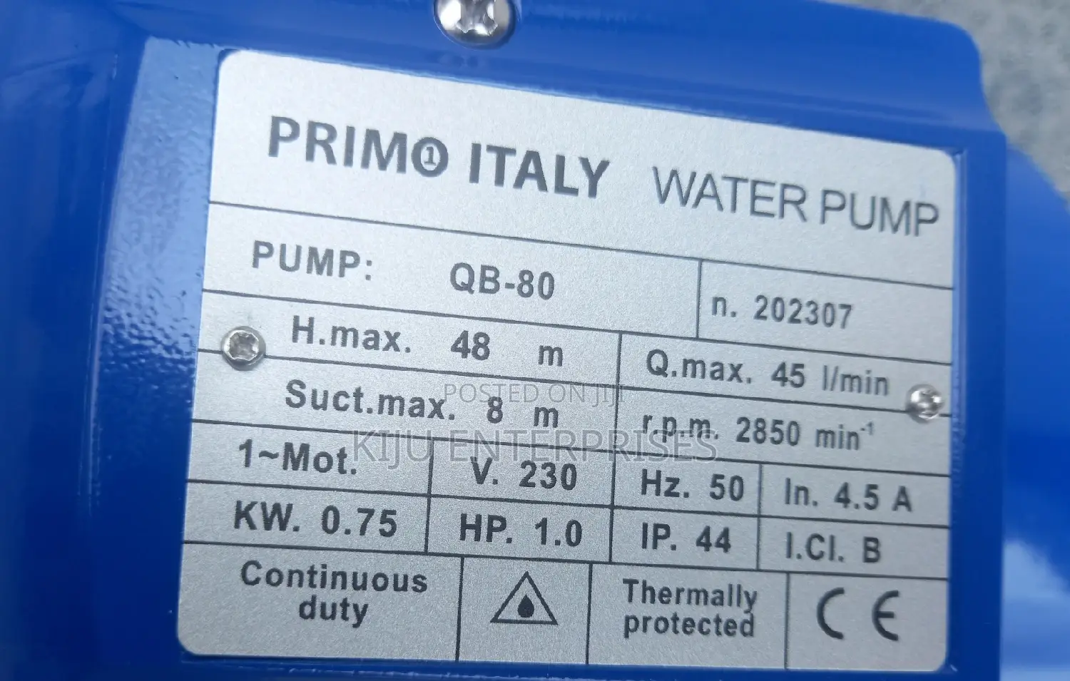 Electric Water Pump Machines
