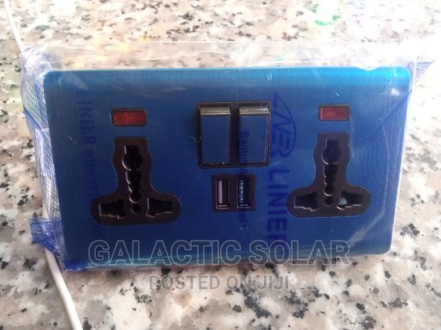 Silver Twin Socket With USB