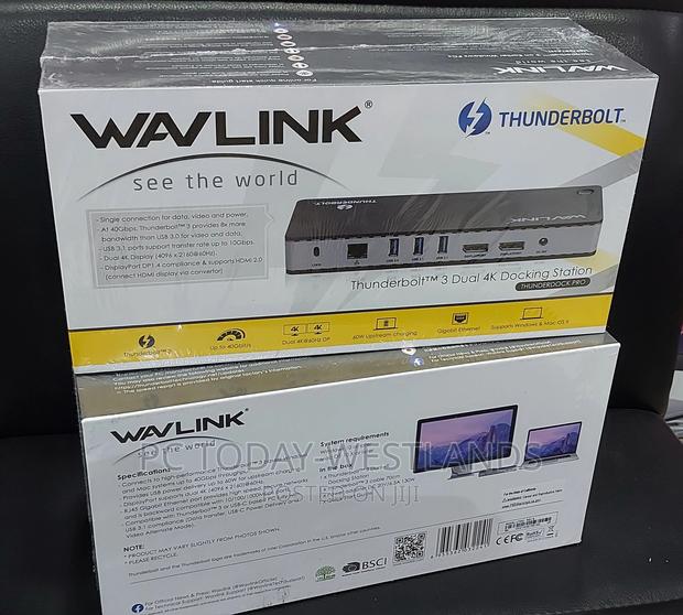 Wavlink Thunderdock Pro Dual Docking Station 60W PD - thumbnail 3