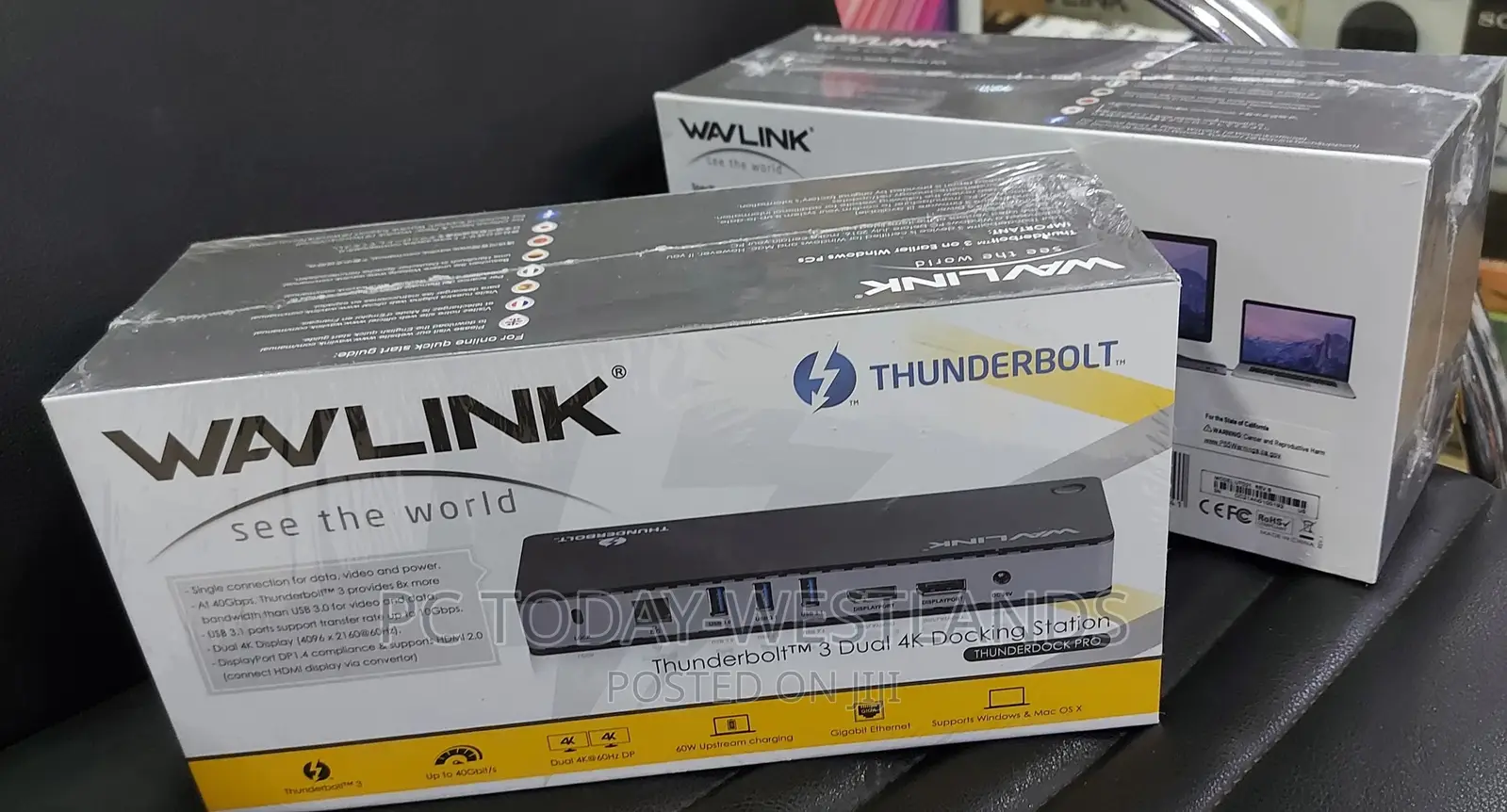 Wavlink Thunderdock Pro Dual Docking Station 60W PD