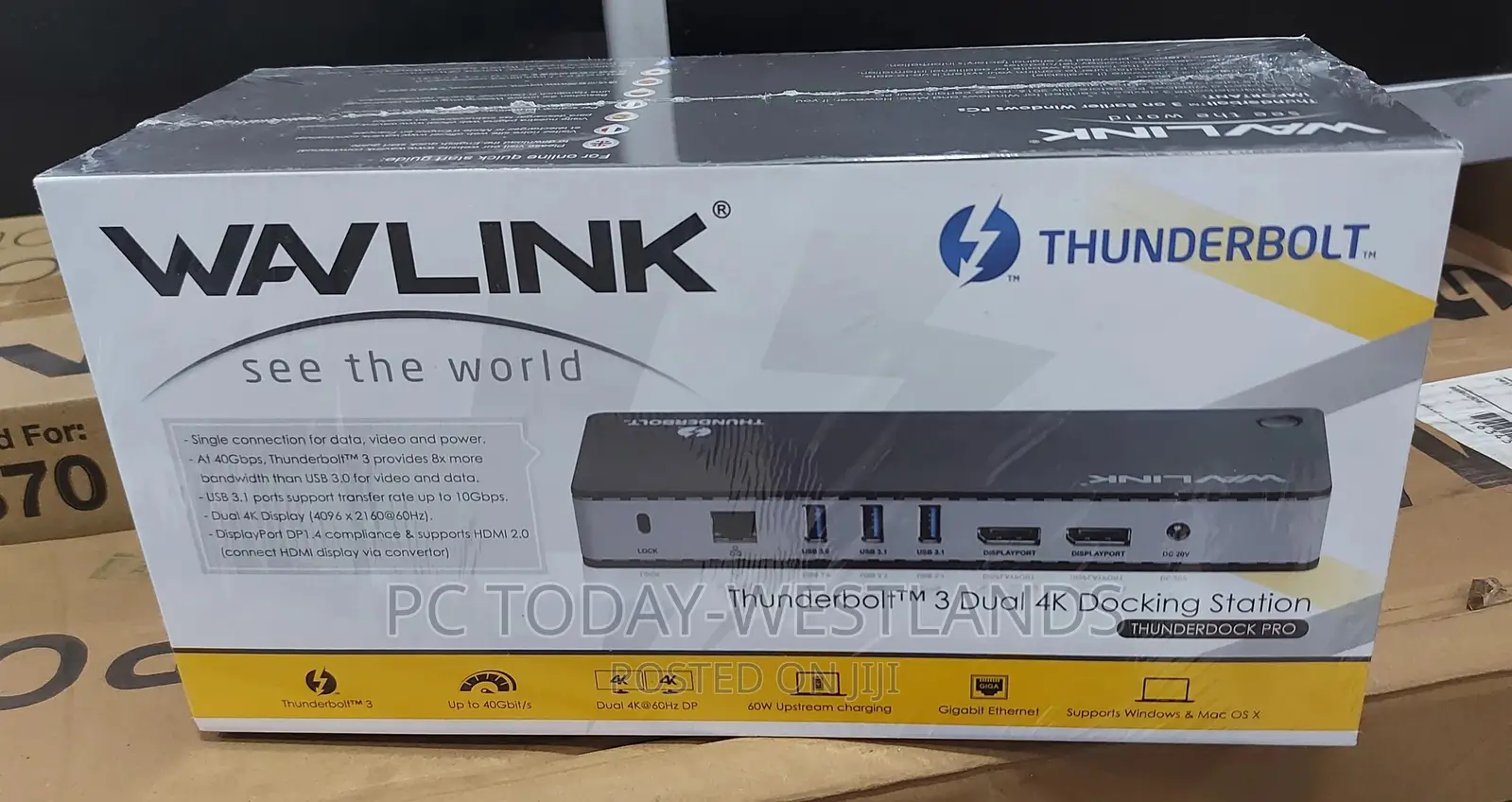 Wavlink Thunderdock Pro Dual Docking Station 60W PD