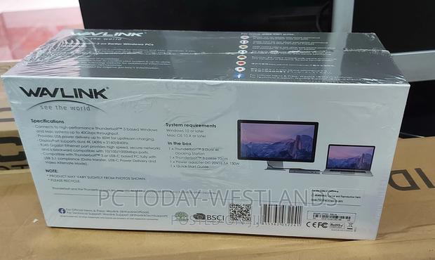 Wavlink Thunderdock Pro Dual Docking Station 60W PD - thumbnail 5
