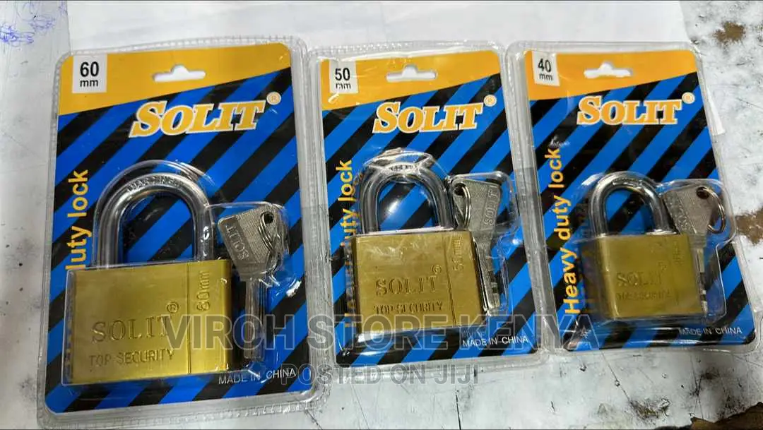 Solit Top Security Padlock Gold in Color