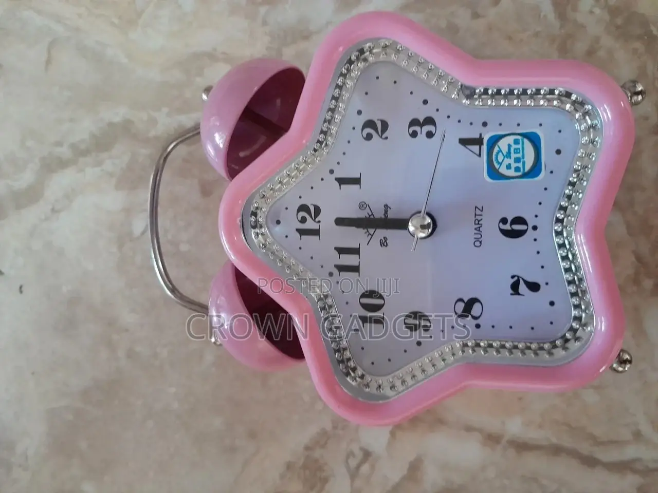 Star Shaped Metal Twin Bell Fancy Alarm Clock