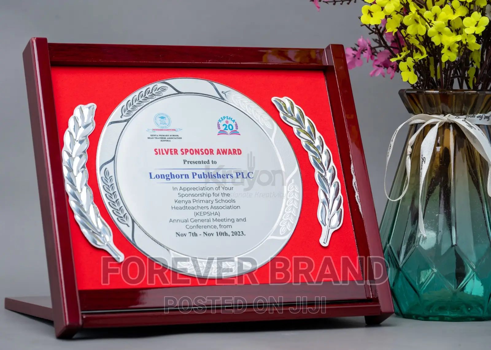 Red Wooden Plaques