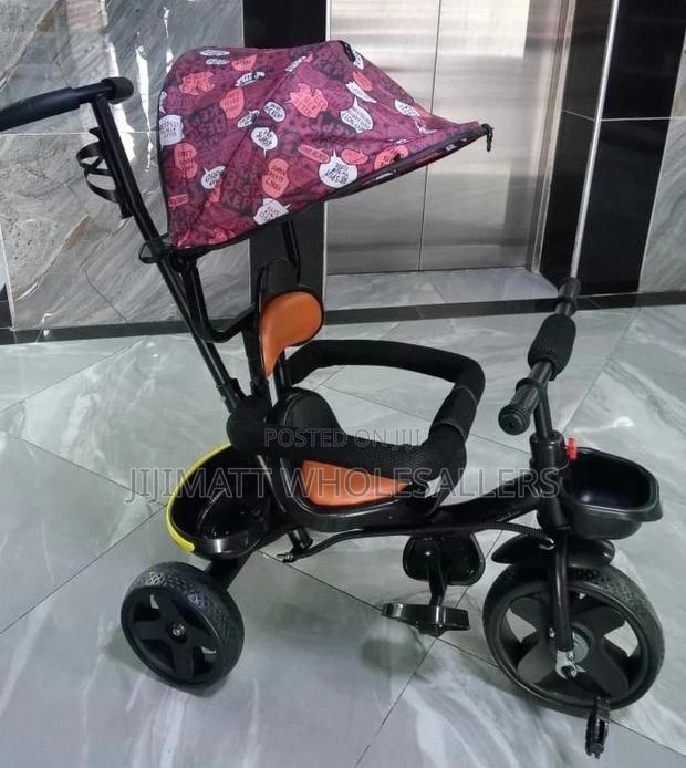 Baby Tricycle With Canopy and Protective Bar - main view