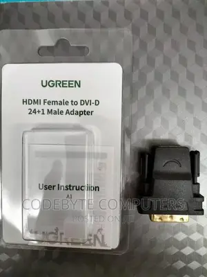 UGREEN DVI (24+1) Male To HDMI Female Adapter Black