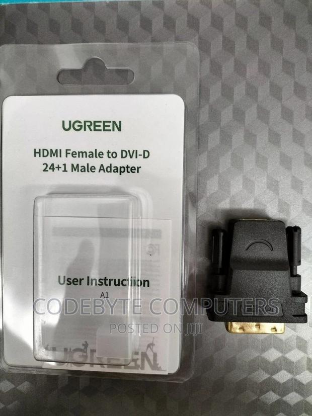 UGREEN DVI (24+1) Male To HDMI Female Adapter Black