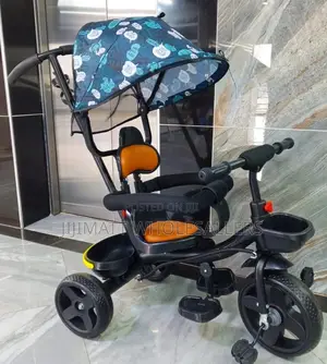Baby Tricycle With Canopy and Protective Bar
