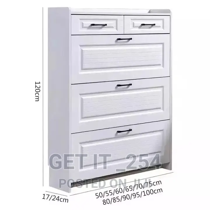 Now Restocked:
Bucket Flip Shoe Cabinet: H100cm L100cm W24cm