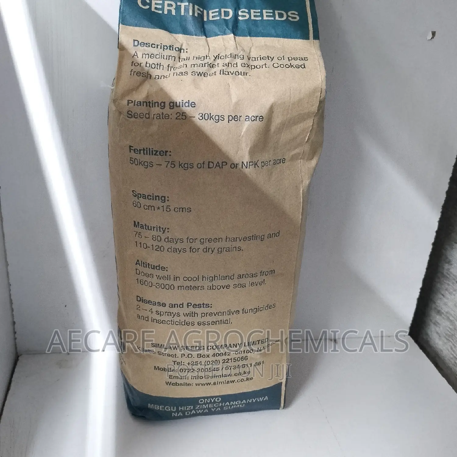 Peas Green Feast (Minji) Seeds 1kg