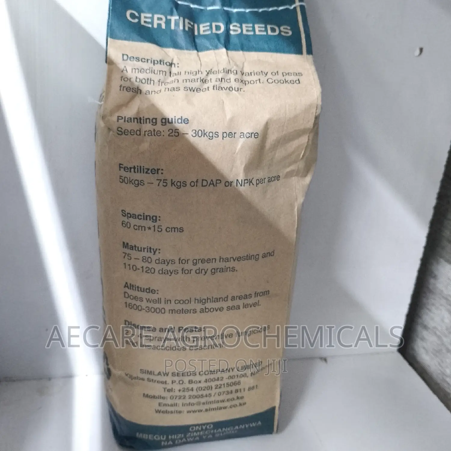 Peas Green Feast (Minji) Seeds 1kg