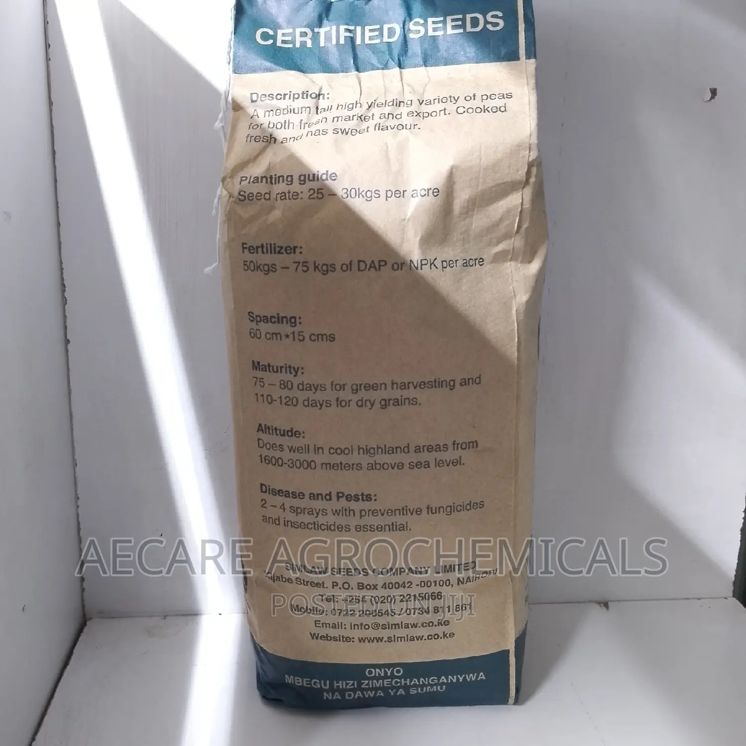 Peas Green Feast (Minji) Seeds 1kg