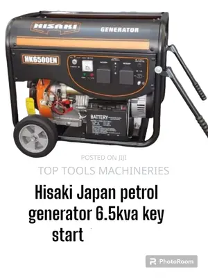 Hisaki Japan 6.5kva Petrol Generator Key Start