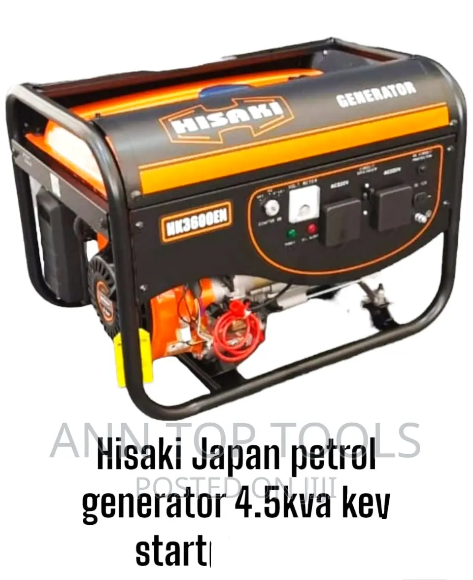 Hisaki Japan 4.5kva Petrol Generator Key Start