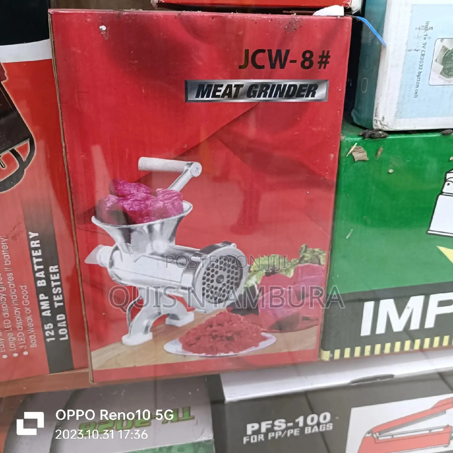 Aluminium Manual Meat Mincer