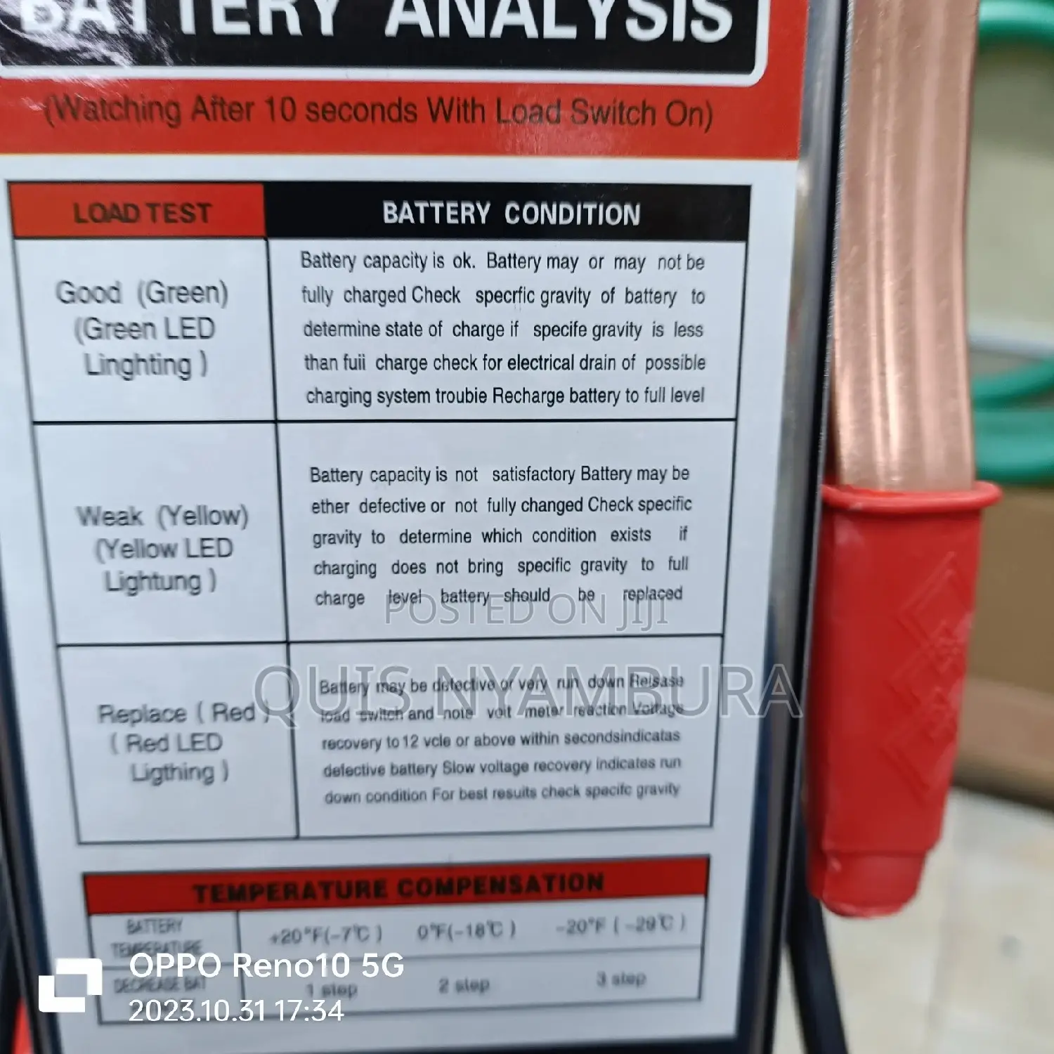 Digital Battery Tester