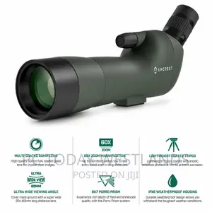 Amcrest Spotting Scope for Target Shooting W/Tripod 20-60x60