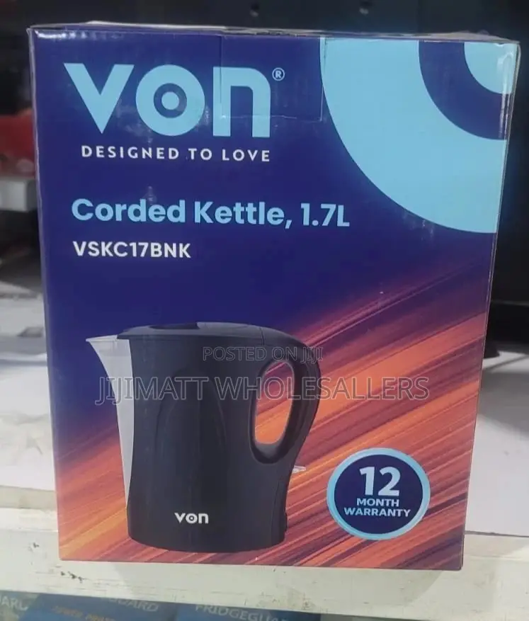 Water Kettle//Electric Water Kettle//Von Corded Kettle