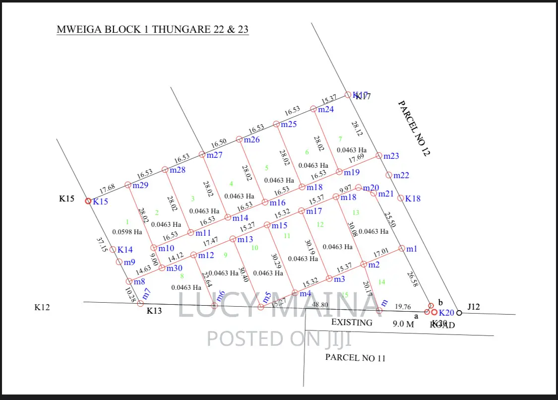 50 * 100 Plots in Chaka Town Behind Springs BBQ Restaurant. in Kieni
