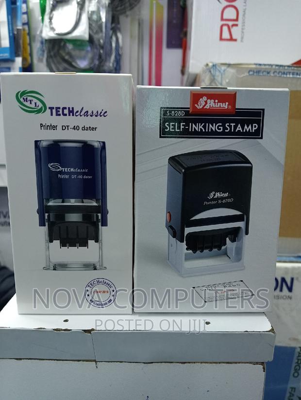 Tech-Classic Self Inking Auto-Dated Stamp - main view