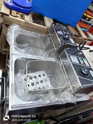 Double Electric Chips Fryer .
