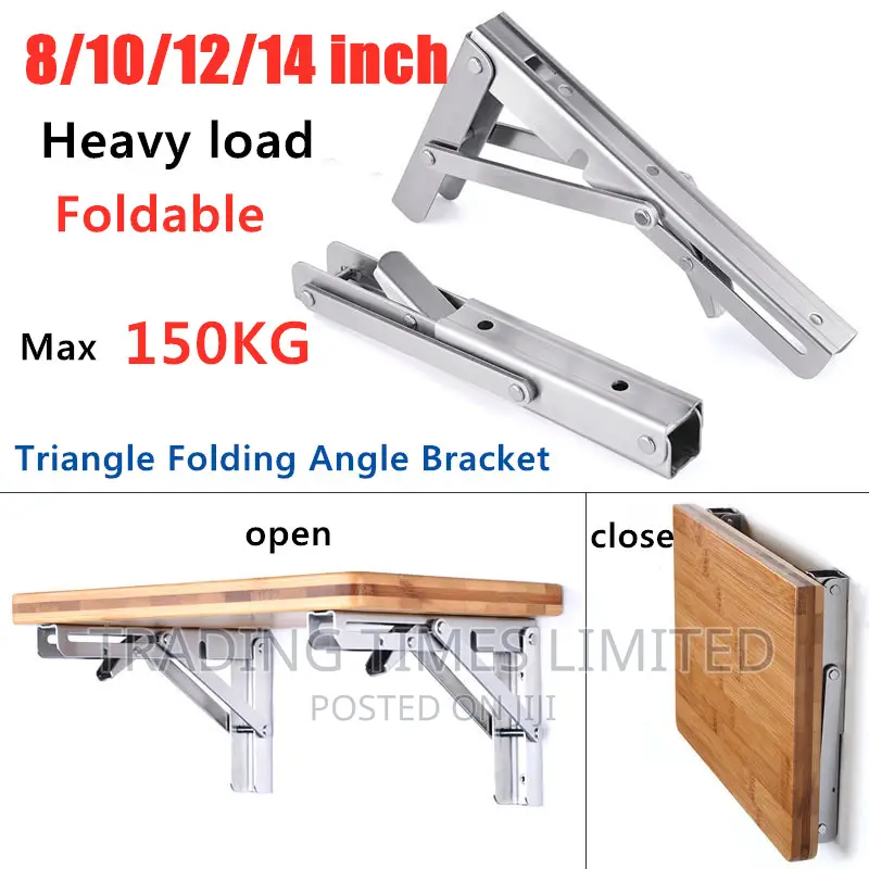 Triangle Folding Angle Bracket 14" ,Pair)