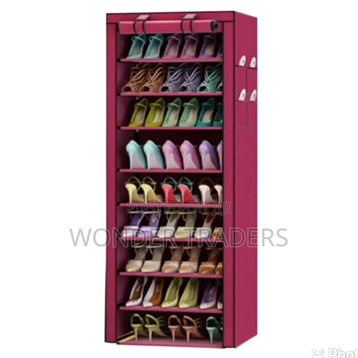 Shoe Rack 10 Layer With Cover