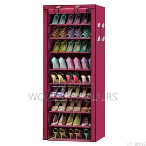 Shoe Rack 10 Layer With Cover - main view
