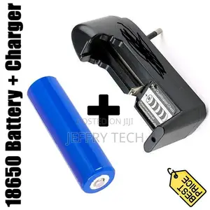 18650 Battery(High Capacity) + Charger(High Quality) 3.7V Re