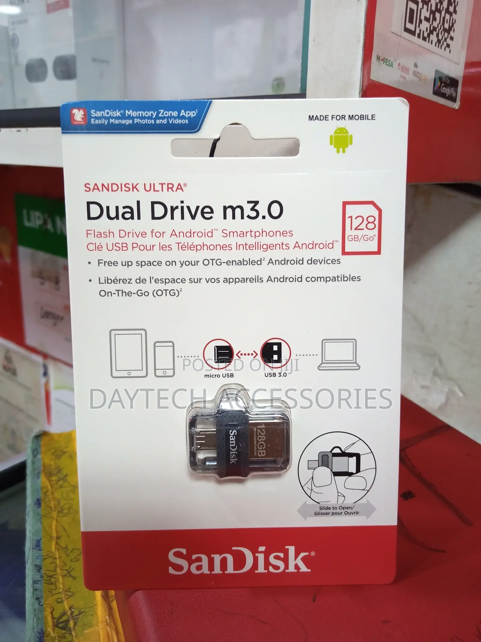 Sandisk Otg 128gb Usb 3.0 Flash Disk Drive Gray Otg 128 Gb