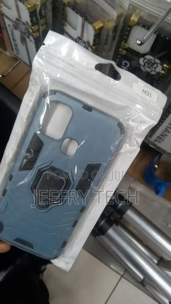Samsung Galaxy M31 Kickstand Case Cover, D5 Ring Holder Back