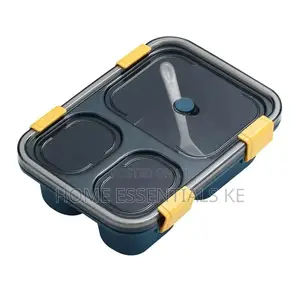 3grid Microwave Friendly Snack/Food Box With Airtight Lids