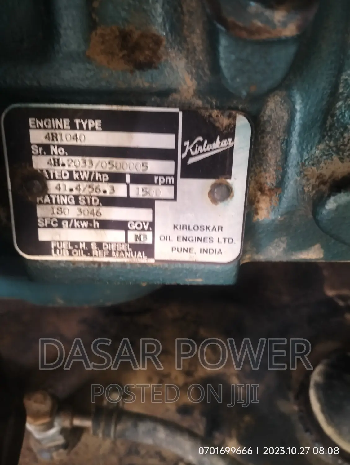 45kva Kirloskar Power Generator