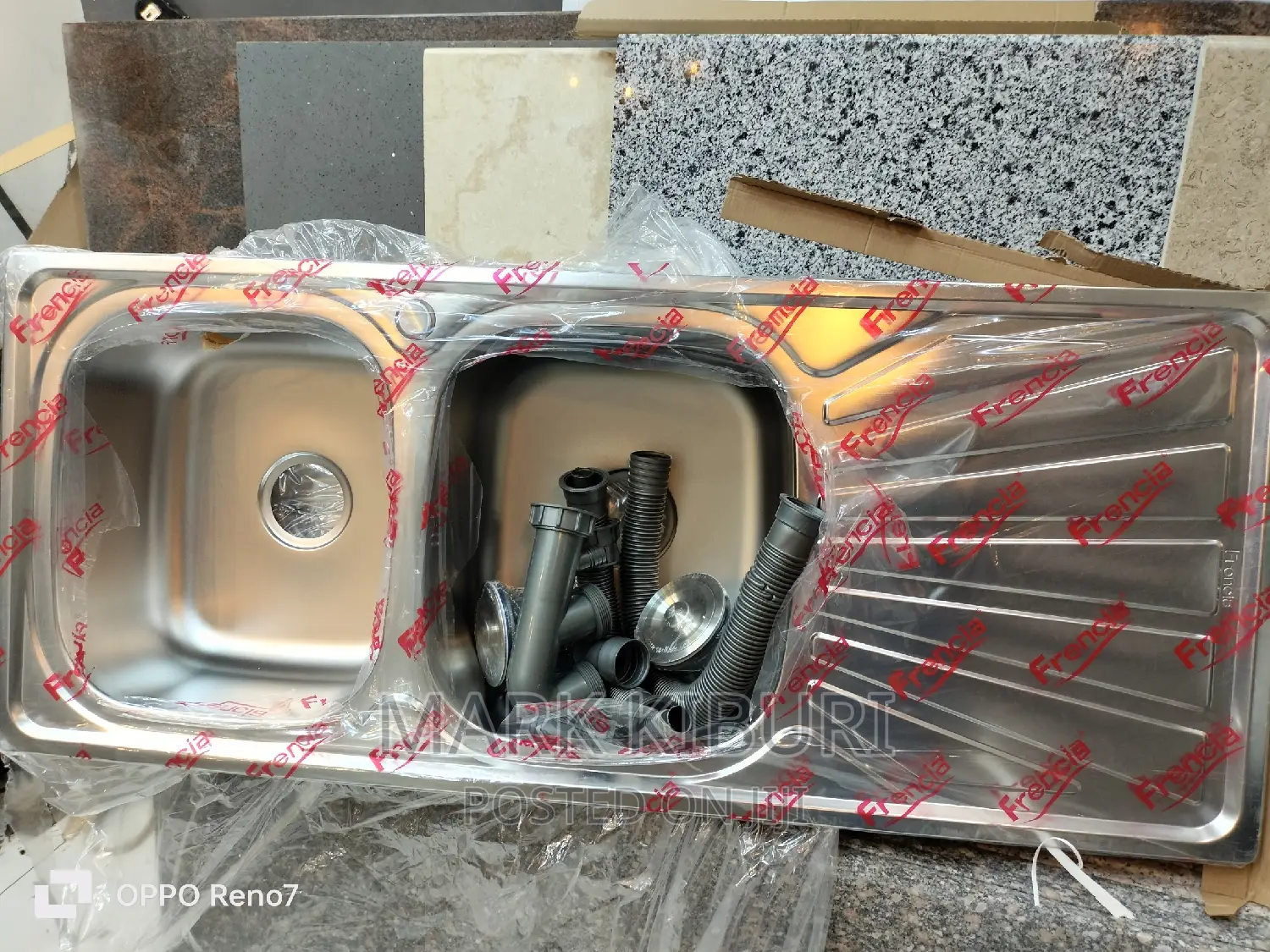 Double Bowl Single Drain Sink