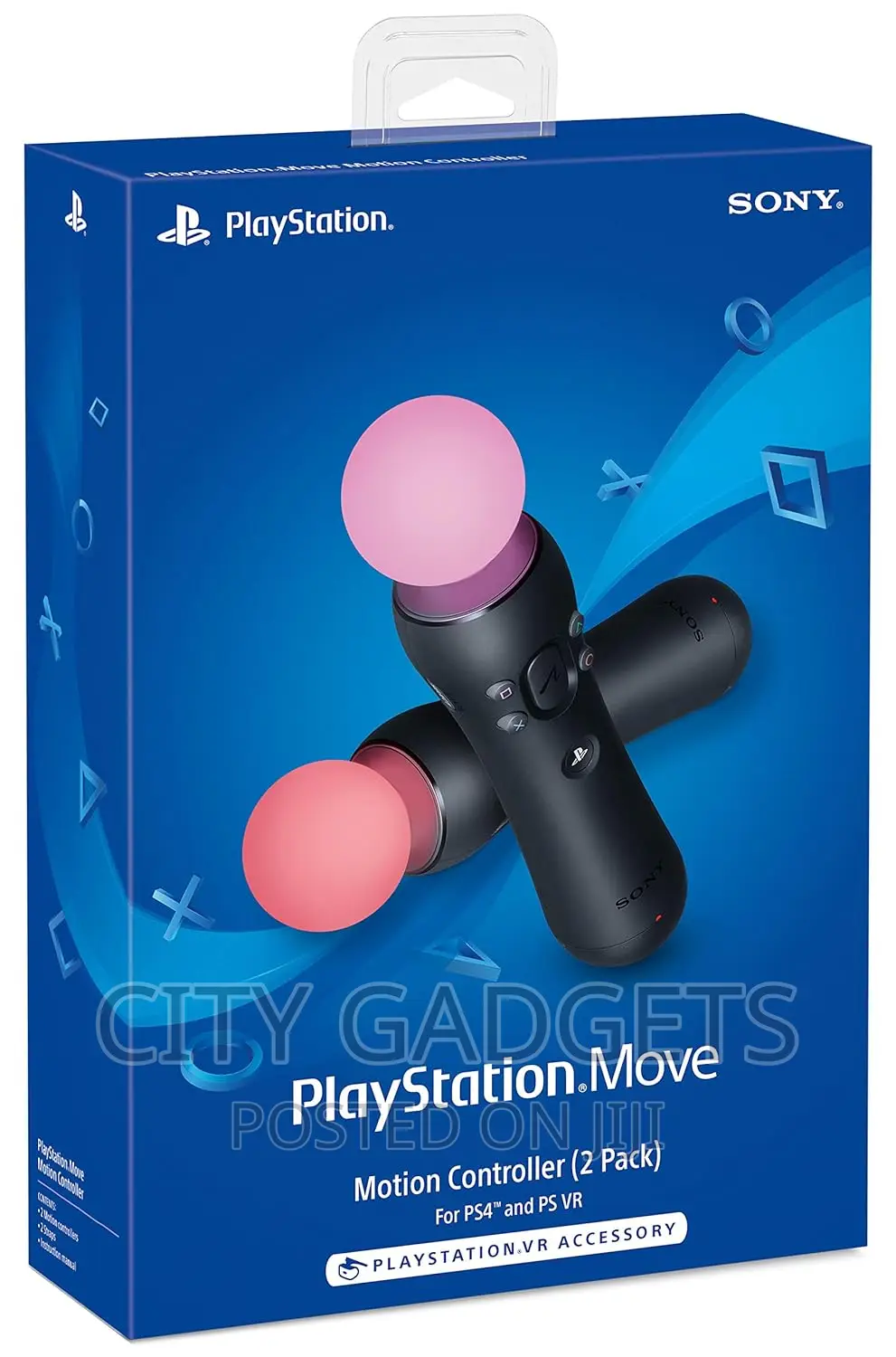 Playstation Move Motion Controllers - Two Pack