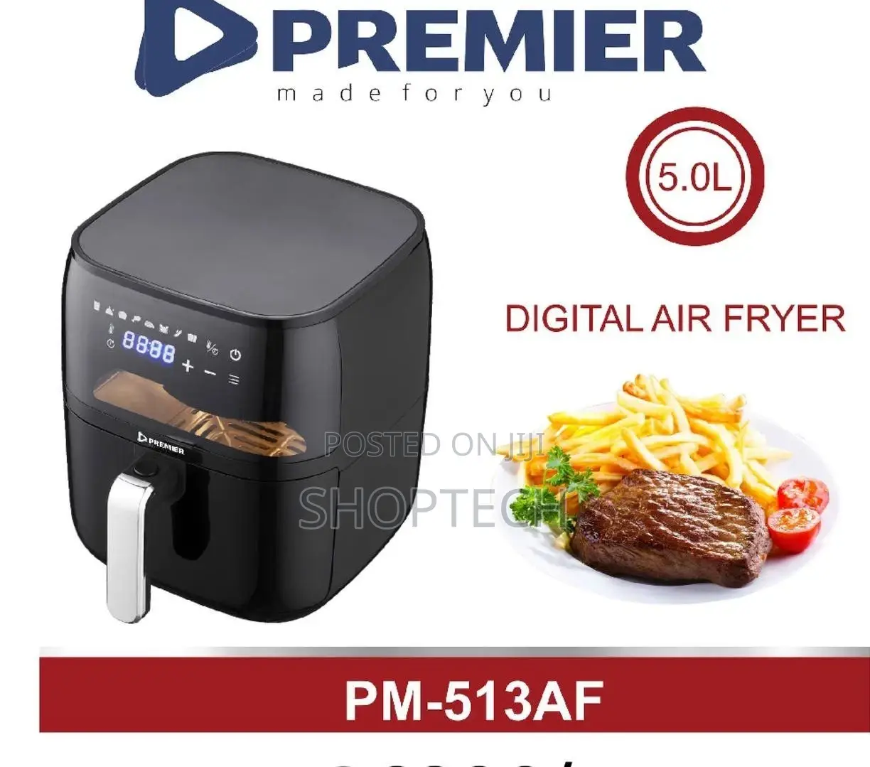 Premier Pm-513af 5ltr Digital Airfryer