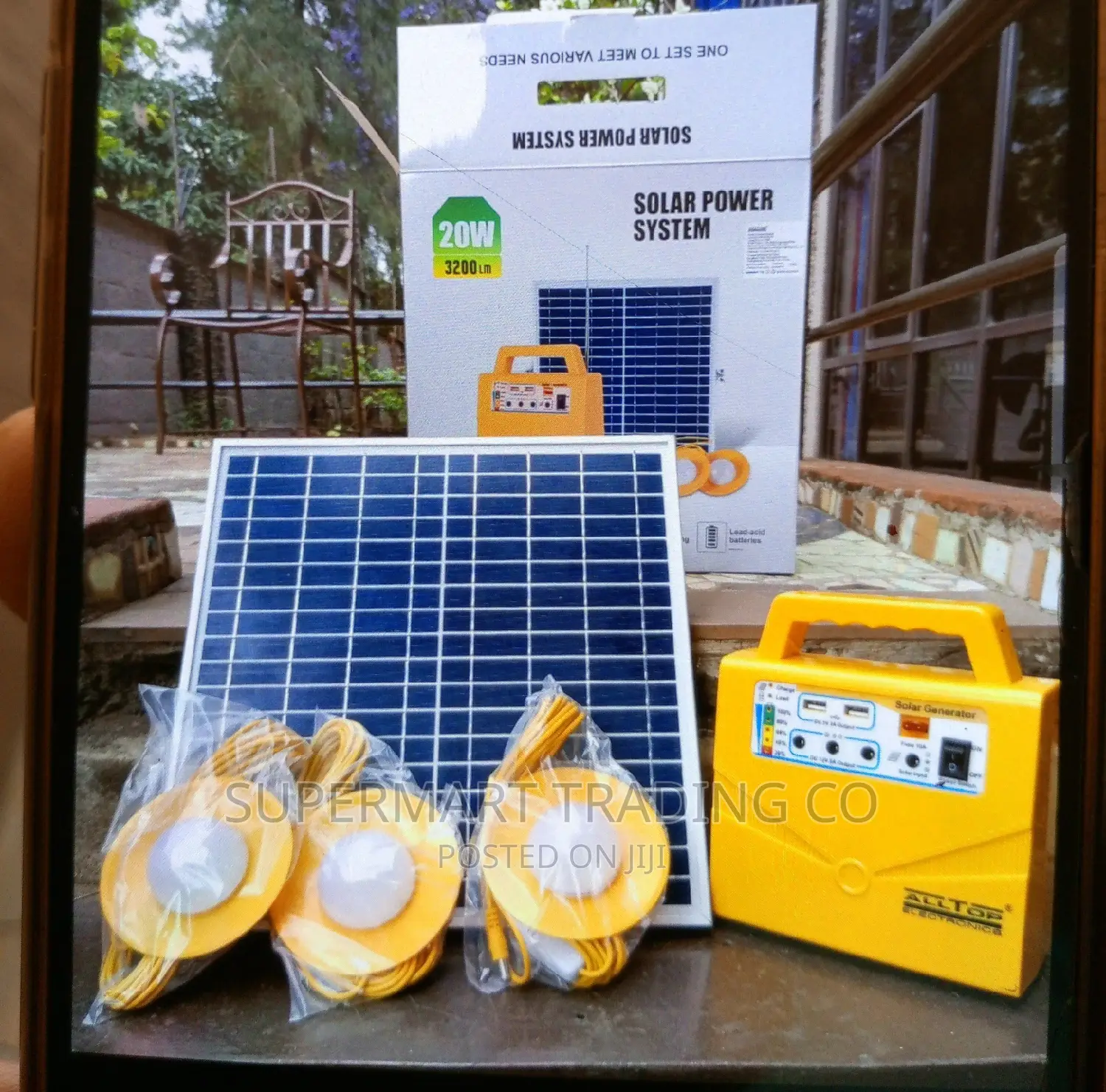 Solar Home Kit Radio and Charger N Light.