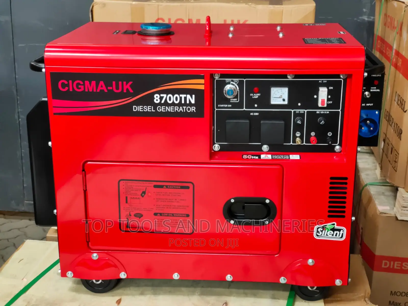 Cigma UK Silent Diesel Generator 8.75kva Single With Ats